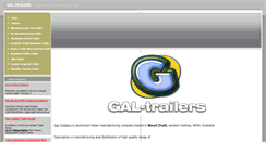 Desktop Screenshot of gal-trailers.com.au
